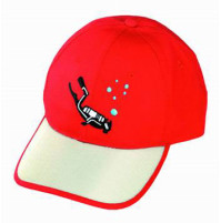 Red and Beige Cap  - CAP-I4 - IST